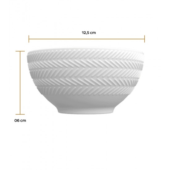 Bowl 400ml 12,5cm Chevron Porcelana Germer